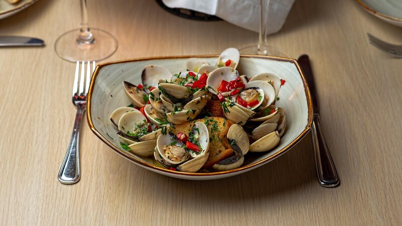 Clams appetizer